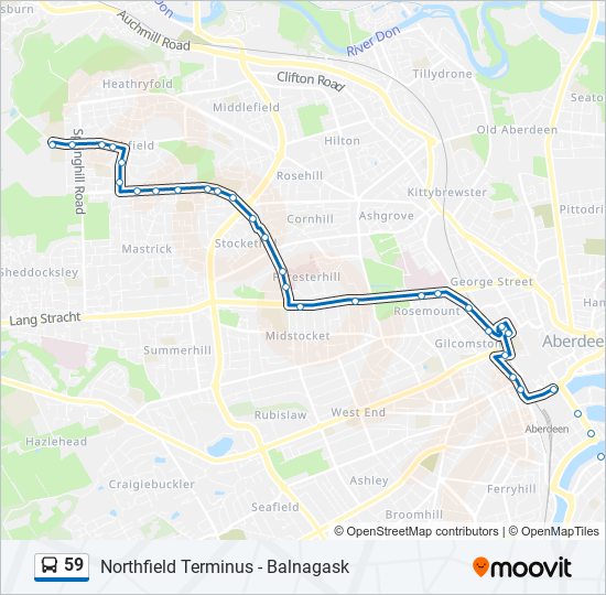 Bus 59 Route Map 59 Route: Schedules, Stops & Maps - Northfield (Updated)