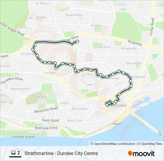 2 Bus Line Map