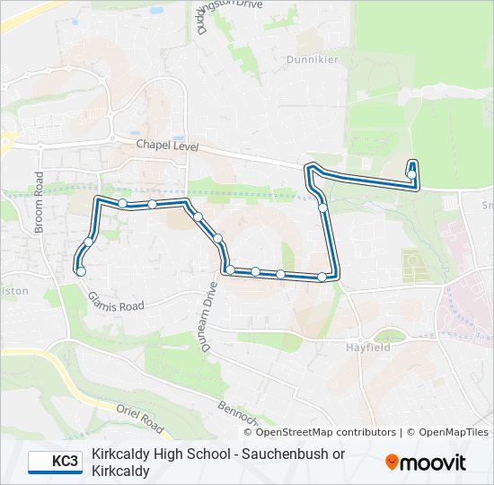 KC3 bus Line Map