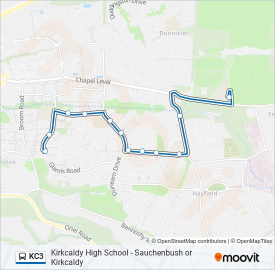 KC3 bus Line Map