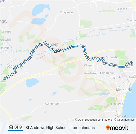 SH9 Bus Line Map