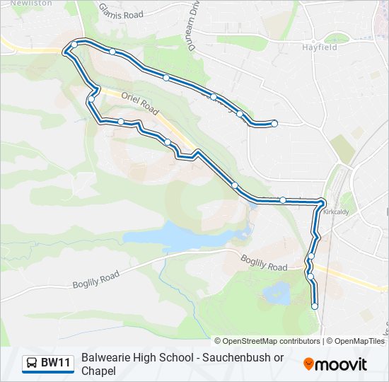 BW11 Bus Line Map