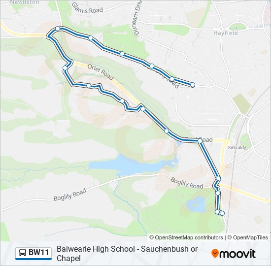 BW11 bus Line Map