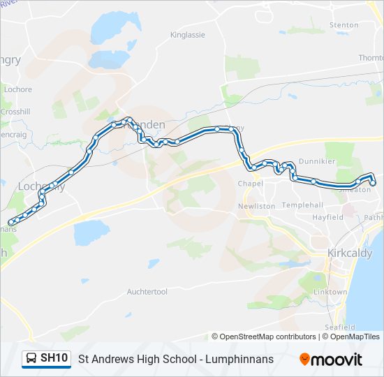 SH10 bus Line Map