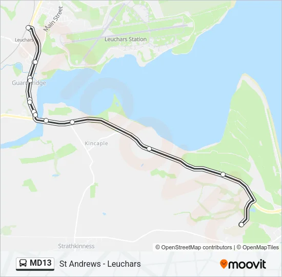 MD13 Bus Line Map