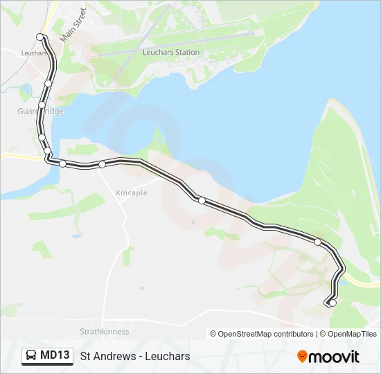MD13 Bus Line Map