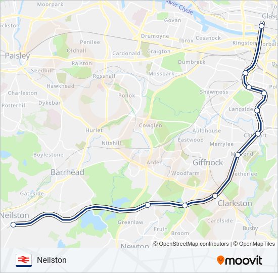 SCOTRAIL train Line Map