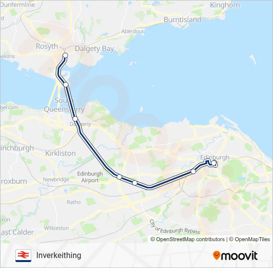 SCOTRAIL Route: Schedules, Stops & Maps - Inverkeithing (Updated)