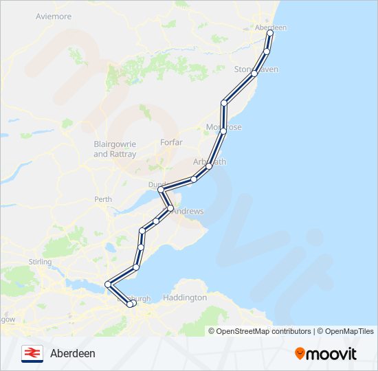 SCOTRAIL train Line Map