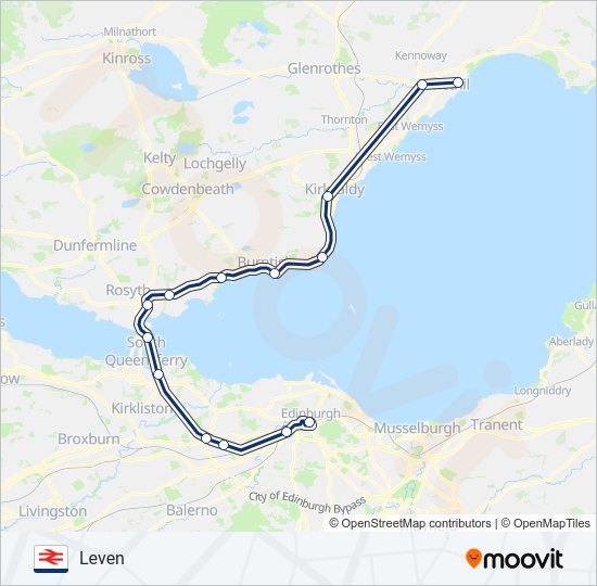 SCOTRAIL Train Line Map