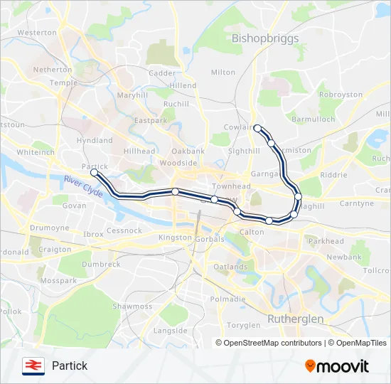 SCOTRAIL Train Line Map