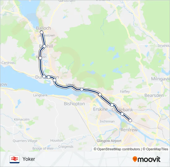 SCOTRAIL Train Line Map