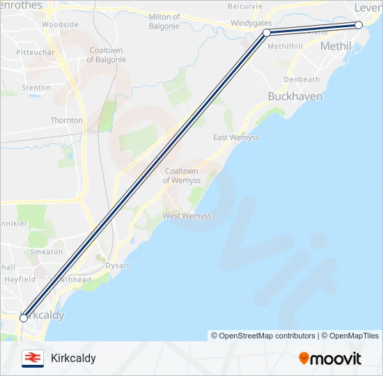SCOTRAIL Train Line Map