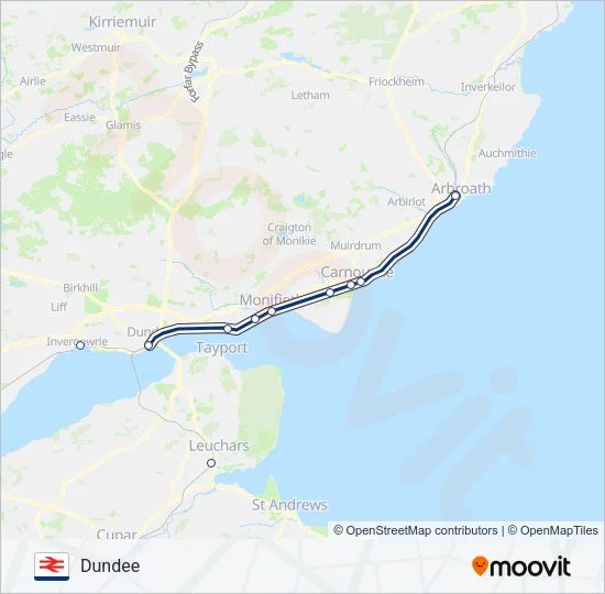 SCOTRAIL Train Line Map