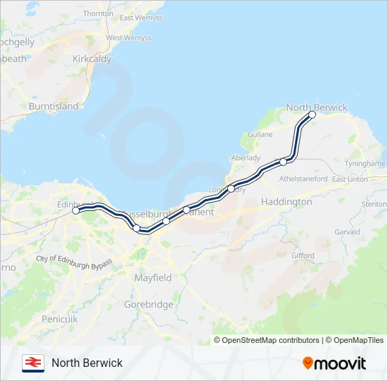 SCOTRAIL Train Line Map