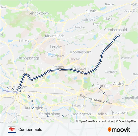 SCOTRAIL Train Line Map