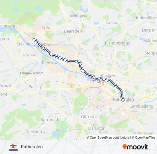 SCOTRAIL Train Line Map
