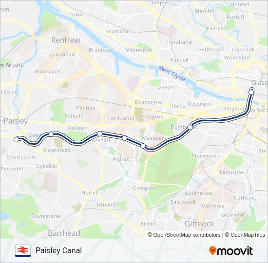 SCOTRAIL Train Line Map