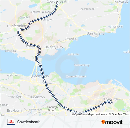 SCOTRAIL Train Line Map