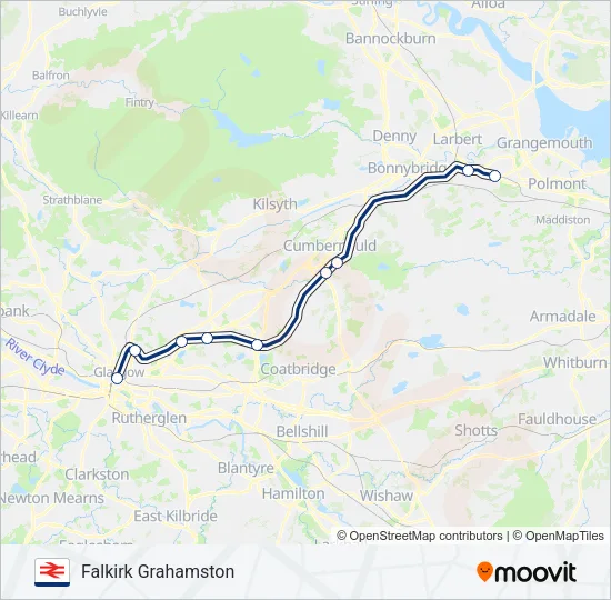 SCOTRAIL Train Line Map