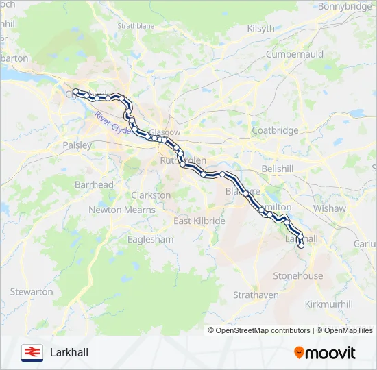 SCOTRAIL Train Line Map