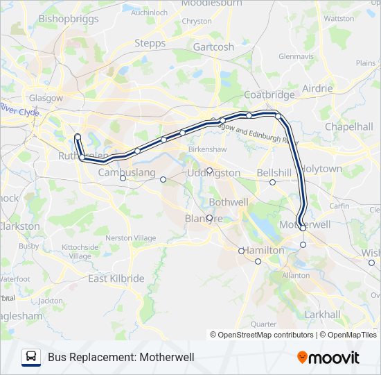 SCOTRAIL Bus Line Map