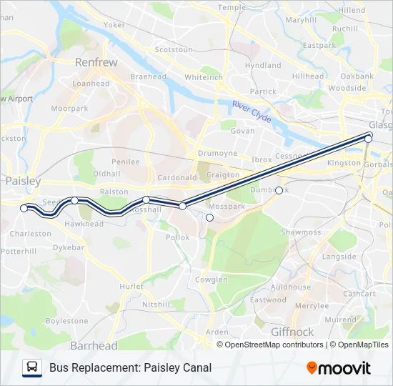 SCOTRAIL Bus Line Map