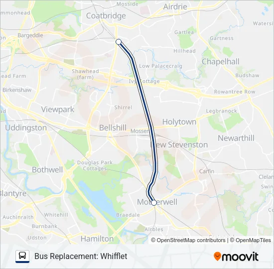 SCOTRAIL Bus Line Map