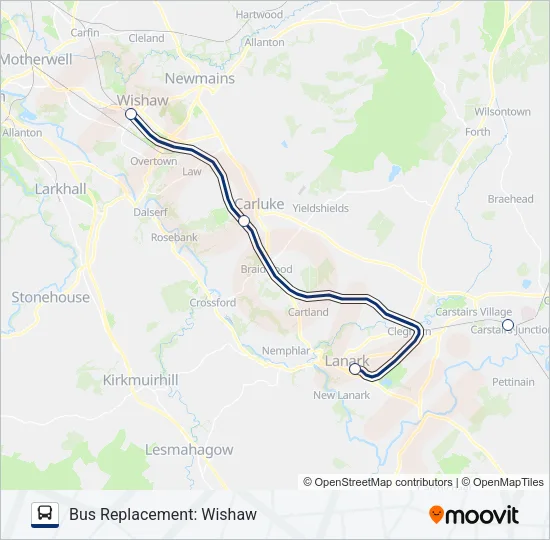 SCOTRAIL Bus Line Map