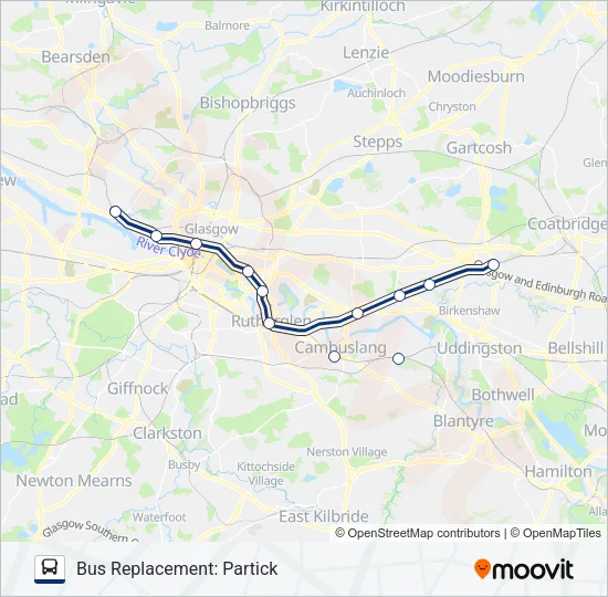 SCOTRAIL Bus Line Map
