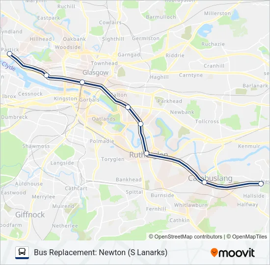 SCOTRAIL Bus Line Map