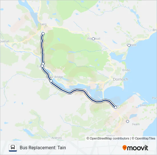 SCOTRAIL Bus Line Map