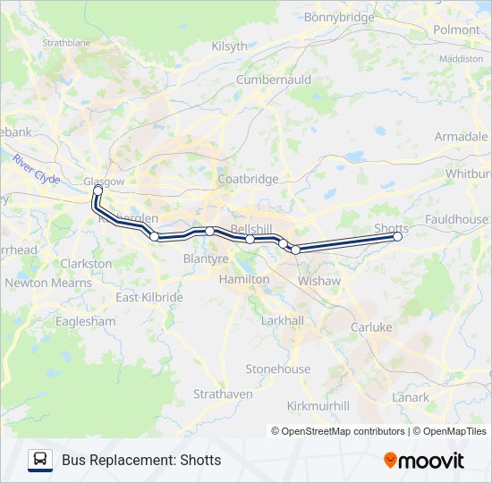 SCOTRAIL Bus Line Map