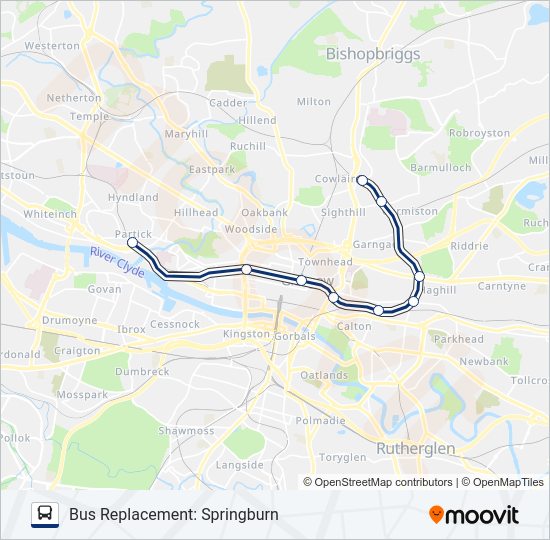 SCOTRAIL bus Line Map