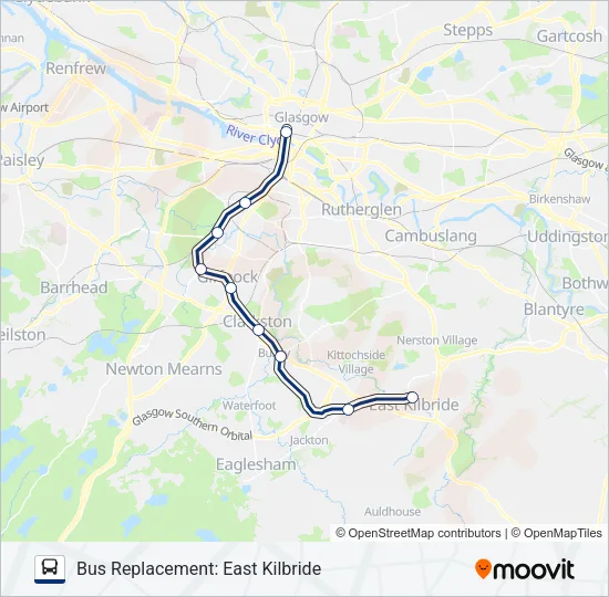 SCOTRAIL Bus Line Map