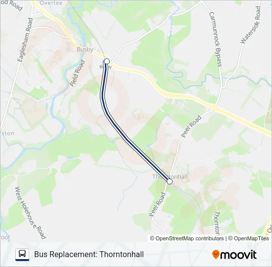SCOTRAIL Bus Line Map