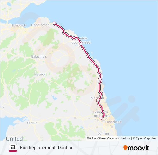 CROSSCOUNTRY Bus Line Map
