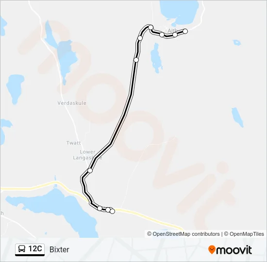 12C Bus Line Map