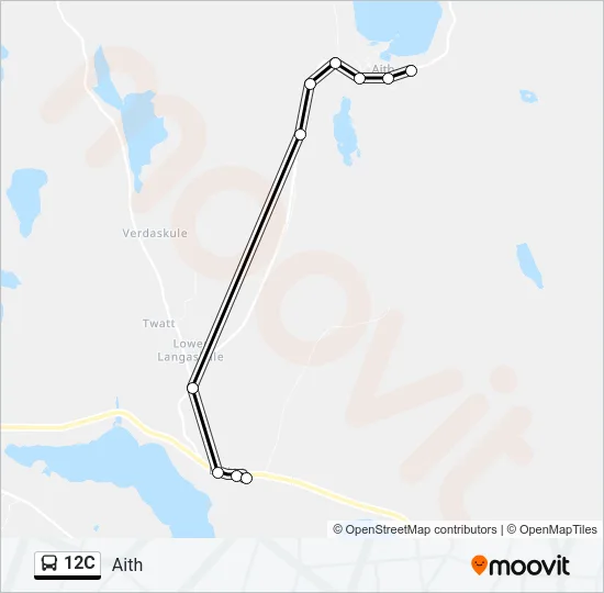 12C Bus Line Map