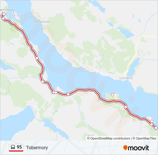 95 Bus Line Map