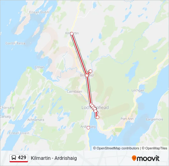 429 Bus Line Map