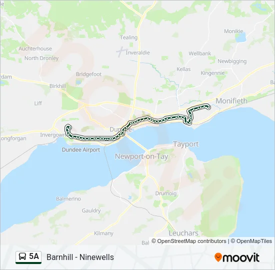 5A Bus Line Map