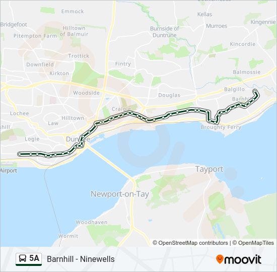 5A Bus Line Map