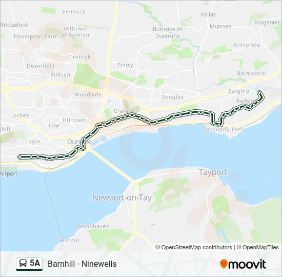 5A Bus Line Map