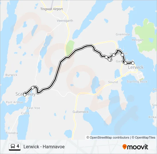 4 Bus Line Map