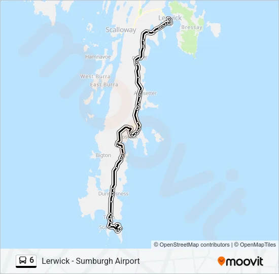 6 Bus Line Map