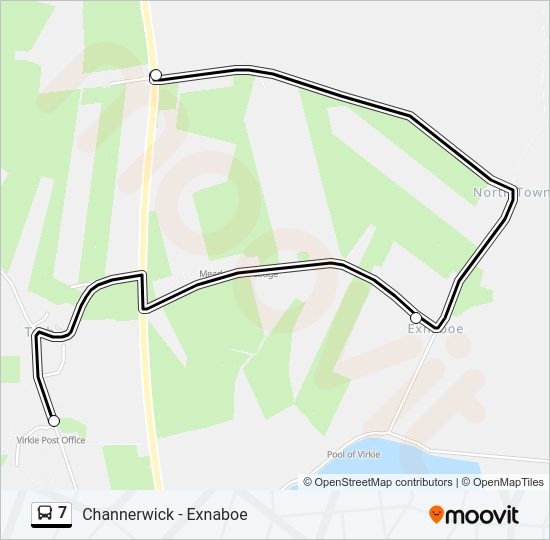 7 bus Line Map