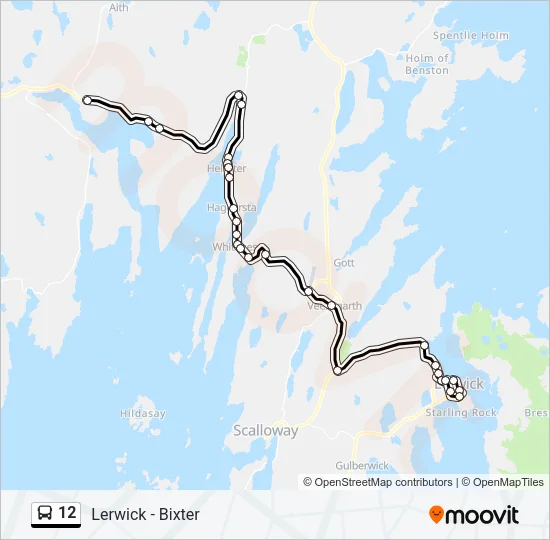 12 Bus Line Map