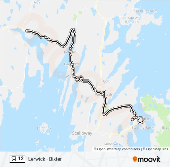 12 Bus Line Map