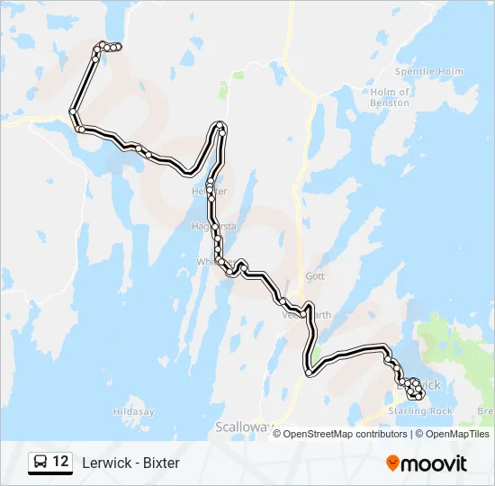 12 Bus Line Map